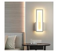 ISCBAFYX Lámpara de Pared, lámpara de Pared LED de 17 W, rectángulo de Aluminio y acrílico, hogar, Sala de Estar, Pasillo, Dormitorio, lámpara de Noche (frío,)