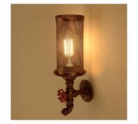 ISCBAFYX Lámpara de Pared, Loft Retro Luz Industrial Restaurante Proyecto Iluminación Bar Pasillo Balcón Steam Punk Lámpara de Pared Aplique Bra (Plata no)