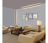 ISCBAFYX Lámparas de Pared Aplique de Pared de Aluminio Negro LED Luminaria para Sala de Estar Restaurante Lámpara de Esquina Larga con Minimalista 3000k cálido (50 cm / 14 w)