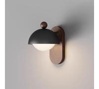 ISCBAFYX Lámparas de Pared Apliques Aplique de Pared con Forma de Globo LED, 12 W, Apliques cableados con atenuación de 3 Colores, luz de Montaje en Pared de Metal con acrílico para Sala de Estar y