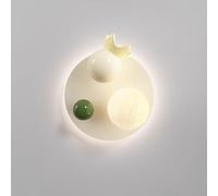 ISCBAFYX Lámparas de Pared Apliques Luz de Pared Apliques de Dibujos Animados Accesorio de iluminación de Pared Aplique de Pared 30W LED Globo de atenuación de 3 Colores para Dormitorio Mesita de