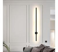 ISCBAFYX Lámparas de Pared Apliques Luz de Pared LED Lámpara de Tira Larga Iluminación de Pared, lámpara de Aplique Lineal, Luces de Pared de Aluminio para Interiores, Aplique de Pared para