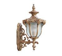 ISCBAFYX Lámparas de Pared Apliques Tradición Retro Luz de Pared Impermeable al Aire Libre Lámpara de Pared de Linterna de Vidrio clásica Antigua Patio Victoriano Continental al Aire Libre Jardín