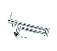 ISCBAFYX Llenador de Olla Plegable Grifo de Cocina Dorado de latón Macizo Montado en la Pared Rotación de 360 Grados Fregadero de un Solo Orificio Operación Flexible (Gris)