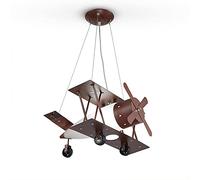 ISCBAFYX Luces Colgantes nórdicas Vintage E14 Formas de Aviones de Metal Industrial Lámparas de araña de Barra para iluminación de la habitación Matrimonio