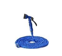 ISCBAFYX Manguera de jardín expandible mágica Manguera de Agua Flexible Manguera de plástico Tubería con Pistola rociadora para regar Spray de Lavado de Autos ampliamente Utilizado(Azul,100FT-30M)