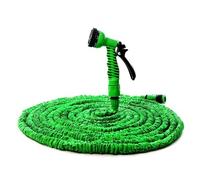ISCBAFYX Manguera de riego mágica para jardín, carretes Flexibles expandibles, Conector rápido para Lavado de Autos con Pistola ampliamente Utilizada (Verde, 75 pies)
