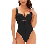 ISCBAFYX Mujeres de thapewear Bodysuits Abre CrToch Ajustablel Correa Control de la abdomino con Cremallera sin Costura