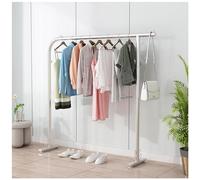 ISCBAFYX Nizer Perchero de Metal para Ropa Resistente 150x40x130cm Capacidad de 50 kg Elegante Soporte para Ropa Plateado para Dormitorio Cuarto de Lavado Armario