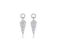 ISCBAFYX Pendientes de aro para Mujer, Pendientes con Piercing Triangular y Cruz, Pendientes de joyería