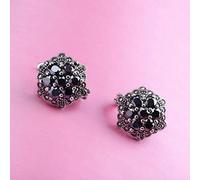 ISCBAFYX Pendientes para niñas, Pendientes con Forma de Gota S925 Pendientes de joyería Mosaico Circón Flores Pendientes exquisitos para mujerRojo, 925