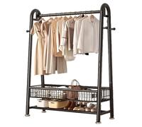 ISCBAFYX Perchero de Alta Resistencia, Perchero de Capacidad de 400 Libras, Perchero de Metal con Estante Resistente, Perchero Independiente portátil para Dormitorio, lavandería, balcón