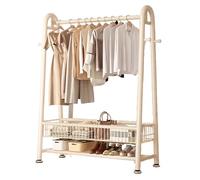 ISCBAFYX Perchero de Alta Resistencia, Perchero de Capacidad de 400 Libras, Perchero de Metal con Estante Resistente, Perchero Independiente portátil para Dormitorio, lavandería, balcón