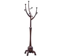 ISCBAFYX Perchero de Madera con Árbol de Pasillo Independiente Perchero para Trabajo Pesado Perchero con 8 Ganchos, Perchero para Entrada Perchero para Pasillo de Oficina en casa (Color: D)