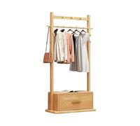 ISCBAFYX Perchero de Madera con Soporte Organizador de Almacenamiento Multifuncional para Ropa y Sombreros Ideal para Uso doméstico Solución de Ahorro de Espacio de tamaño pequeño.