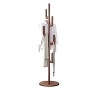 ISCBAFYX Perchero de madera de árbol de pasillo de pie Estante para abrigos en forma de árbol de esquina para dormitorio Estante para abrigos en forma de árbol para sala de estar Perchero para perchas