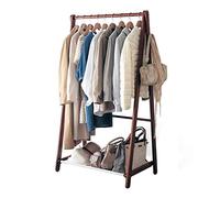 ISCBAFYX Perchero de Madera Maciza - Perchero versátil para Dormitorio, balcón y Tienda de Ropa - Estante de Almacenamiento y exhibición de pie para Abrigos y Accesorios