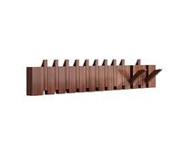 ISCBAFYX Perchero de Pared para Piano, 4/8/10/12 Ganchos, Gancho de Pared de Madera Maciza, Arte de Pared de Entrada, para detrás de Puertas, entradas, Salas de Estar