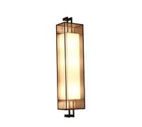 ISCBAFYX Simplicidad Moderna Tradicional Lámpara Hierro Forjado Tela Creativa Restaurante Luz Decorada Sala Estudio cabecera 2*E27 Fixros Linterna de Pared: Café