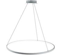 ISCBAFYX Soporte de luz Circular LED Colgante de Metal acrílico suspendido lámpara Ajustable Isla Colgante lámpara para Sala de Estar Cocina Dormitorio, + frío, 15.7 in 25 W
