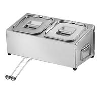 ISCBAFYX Soporte para condimentos de Acero Inoxidable 304, Estante para Especias de 2 Filas con Tapas y cucharas, Juego de encimera para Cocina y Restaurante, Estante para Caja de Almacenamiento de