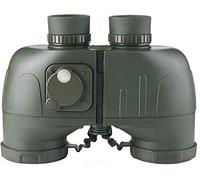 ISCBAFYX Telescopio, binoculares HD para observación de Aves, con brújula y telémetro Lente de Objeto Grande 10X50 Vista Grande BAK4 con Correa de arnés Binocular Impermeable