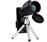 ISCBAFYX Telescopio monocular portátil, monocular HD, telescopio monocular con Lente HD con Zoom de 40X60 con trípode y Clip para teléfono binoculares de Mano para Caza al Aire Libre, Camping,