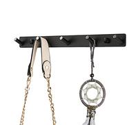 ISCBAFYX Toallero Ganchos para sombreros Gancho autoadhesivo Perchero Perchero de aluminio Montaje en pared Sin perforación Capacidad de carga de óxido para puerta Dormitorio-A_3 ganchos Accesorios de
