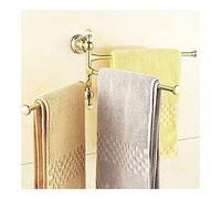 ISCBAFYX Toalleros, Toallero para Baño, Acabado Giratorio Toallero Percha para Ropa, Toallero, Colgador de Toallas Montado en la Pared Accesorios de Baño/Oro 4/a Necesario (Oro 3 a)