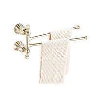 ISCBAFYX Toalleros, Toallero para Baño, Acabado Giratorio Toallero Percha para Ropa, Toallero, Colgador de Toallas Montado en la Pared Accesorios de Baño/Oro 4/a Necesario (Oro 2 a)