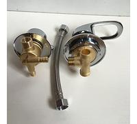 ISCBAFYX Válvula mezcladora de Ducha de latón de Montaje en Pared de 2/3/4/5 vías G1/2 con Salida ThreadeSplit y desviador inverso para Juego de Grifo de Agua de baño y Elegante