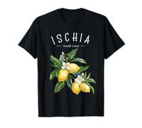 Ischia Costa de Amalfi Italia Limón Arte Frutas Italianas Vintage Camiseta