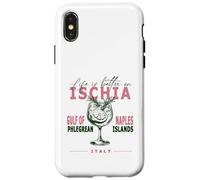 Ischia La vida es mejor en el Golfo de Nápoles Mediterráneo Italia Carcasa para iPhone X/XS