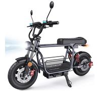 IScooter DX5 - Bicicleta eléctrica, bicicleta eléctrica para adultos, batería de 48 V y 15,6 Ah, autonomía de 60 a 72 km, neumáticos de 15 pulgadas, bicicleta eléctrica de montaña, con tecnología NFC.