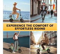 IScooter I-12 - Bicicleta Eléctrica para Adultos - Motor de 500W - Batería de 36V 7.5Ah - Llantas de 12 Pulgadas - Con Asiento y Cesta, Bicicleta Eléctrica Black