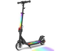 iScooter IK3MAX Patinete Eléctrico 6,5" Plegable,Patinete Eléctrico Niños 8-15 Años,Velocidades 8/13/19 km/h,13km Autonomía,Pantalla LED,Luces De Colores,Bluetooth,Claxon,Altura Ajustable