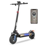 iScooter ix3 Patinete Eléctrico Adultos, 480WH Batería, Autonomía Máxima De 40 KM, 10" Patinete Eléctrico Plegable, App Control, Carga 120 KG, Manillar Ajustable, Suspensión Cuádruple