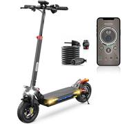 iScooter IX4 Patinete Eléctrico Adultos Todoterreno 10'', Batería de 48 V y 15 Ah, Autonomía Máxima 45 km, Diseño Plegable, Capacidad Máxima 150 kg, Cuádruple Amortiguación, App
