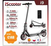 IScooter-patinete eléctrico i9, Motor de 350W, 36V, 7,5 Ah, 30km de alcance, neumático de panal de 8,5 pulgadas, con aplicación ECO Display i9max