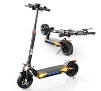 iScooter Patinete eléctrico para Cualquier Terreno, 800 W, batería de 48 V, 15,6 Ah, Alcance de hasta 50 km, neumáticos sin cámara Todoterreno, Doble suspensión, Intermitente, aplicación Bluetooth