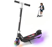 iScooter Patinete eléctrico para niños de 6 a 10 años, 2 Modos de Velocidad (10/15 km/h), Patinete Infantil con 3 Luces Ajustables Altas y Coloridas de 7 Colores, 40 Minutos de conducción de hasta 10