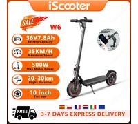IScooter W6 EScooters 500W 36V7.8Ah E-ABS sistema antibloqueo Scooters eléctricos 10 pulgadas neumático resistente al desgaste monopatín eléctrico 500W 36V7.8Ah