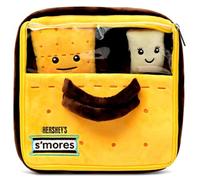 iscream Hershey's Chocolate S'Mores - Juego de almohadas de 11 x 11 pulgadas con mini almohadas de fijación S'Mores