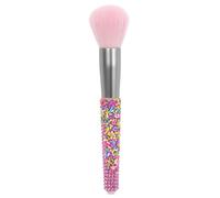 iscream Sprinkle Sparkle - Brocha de maquillaje en polvo de 7 pulgadas con cerdas rosas y mango de espolvorear