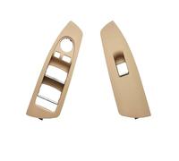 Isctxh Tirador Puerta Para Serie 7 F01 F02 730 735 740 745 750 760 Embellecedor Interruptor Elevalunas Puerta Delantera Coche Cubierta Panel Coche Manija Puerta Interior(Beige One Pair)