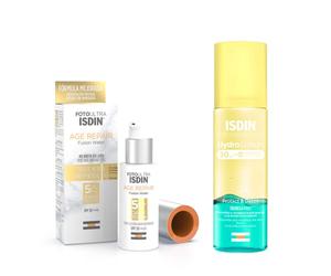 ISDIN - FotoUltra Age Repair Fusion Water SPF 50 - Protector solar facial de fase acuos ISDIN HydroLotion SPF 50 - Fotoprotector solar Corporal Bifásico