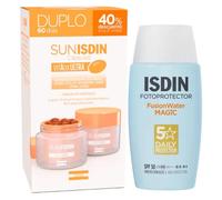 Isdin Fusion Water Magic SPF50 50 ml + Sunisdin 60 Cápsulas Solares