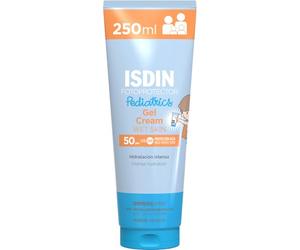 ISDIN Pediatrics Gel Cream LSF 50 wasserfeste Sonnencreme für Kinder und Babys, 250 ml Crema