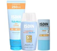Isdin Pediatrics Gel Crema SPF50 250 ml + Fusion Water Magic SPF50 50 ml + Stick SPF50 20 gr