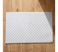 Isdreem Alfombra Antideslizante Plato Ducha Felpudo Entrada Casa Baratos Patrones Geométricos Terraza Fino Alfombrillas Baño Absorbentes, 45x75Cm